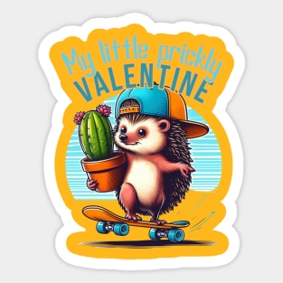 Valentine Hedgehog Valentine Hedgehog 2024 Sticker